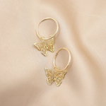 Load image into Gallery viewer, Butterfly Earrings Hollow Butterfly Dangle
