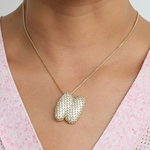Load image into Gallery viewer, Chunky Bubble Diamond Dazzle Initial Necklaces
