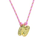 Load image into Gallery viewer, Chunky Gemstone Accented Initial Rope Necklace
