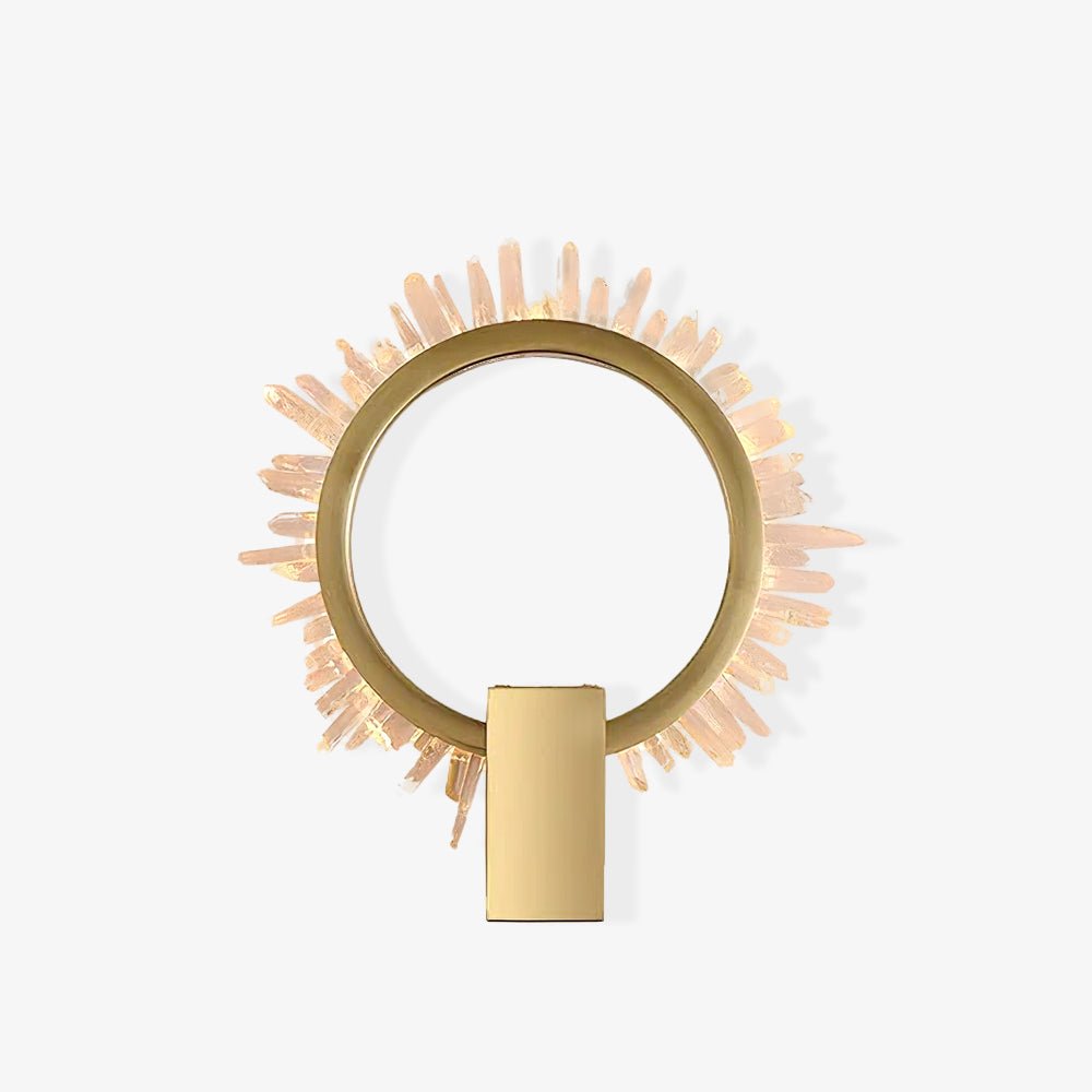 Faceted Crystal Contemporary Luxe Wall Lamp