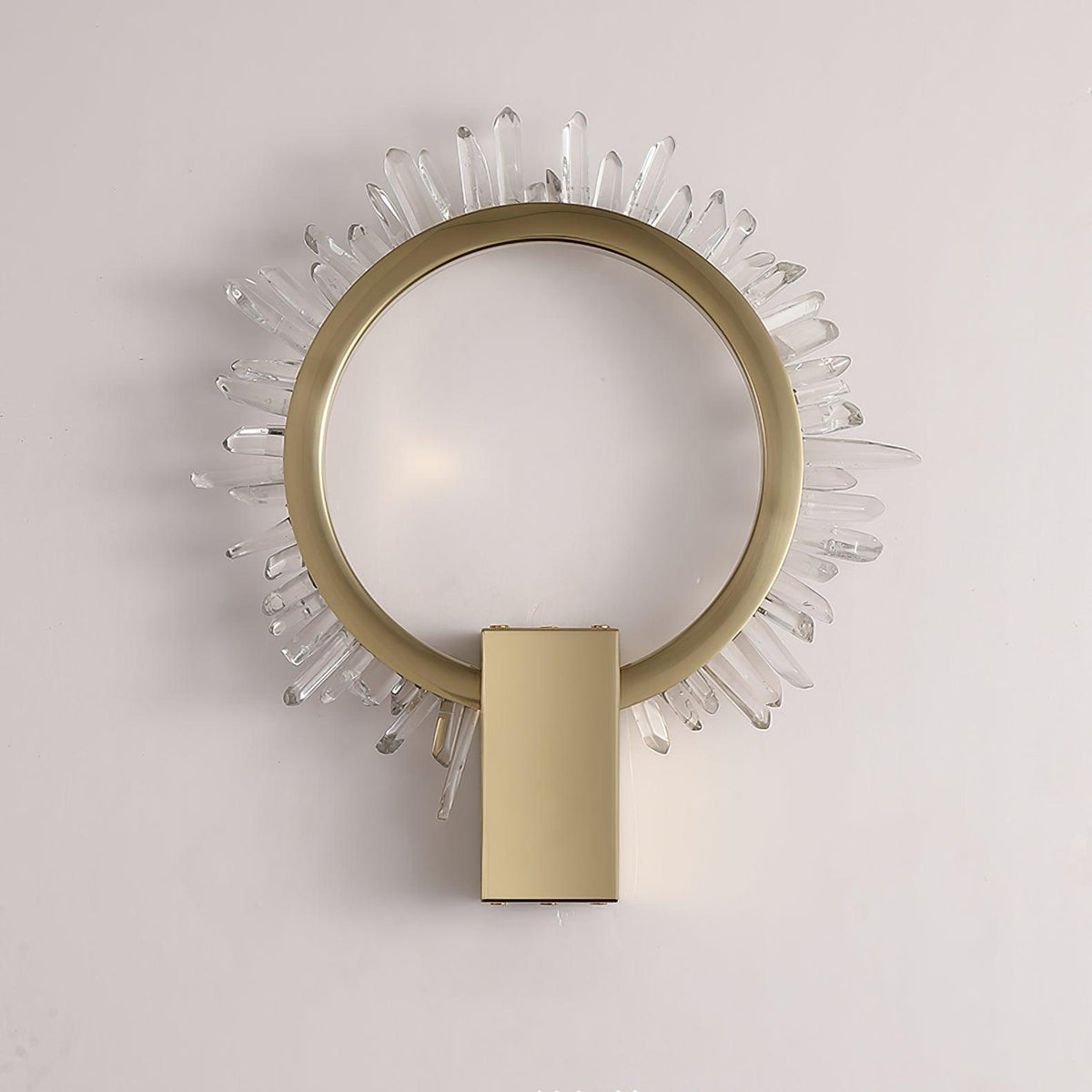 Faceted Crystal Contemporary Luxe Wall Lamp