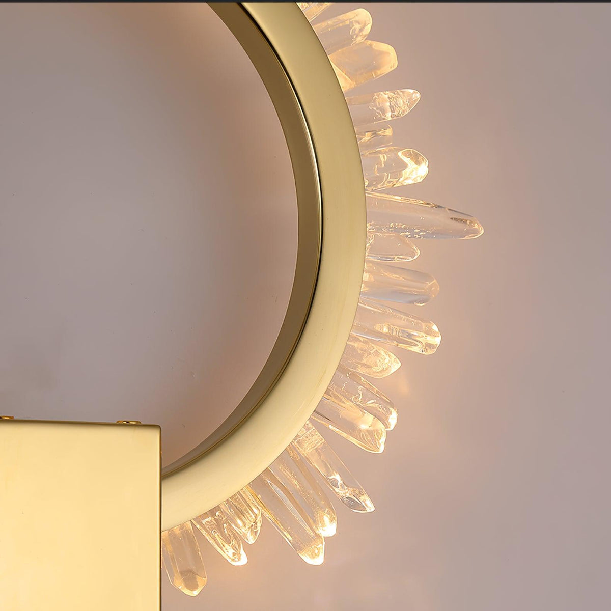 Faceted Crystal Contemporary Luxe Wall Lamp