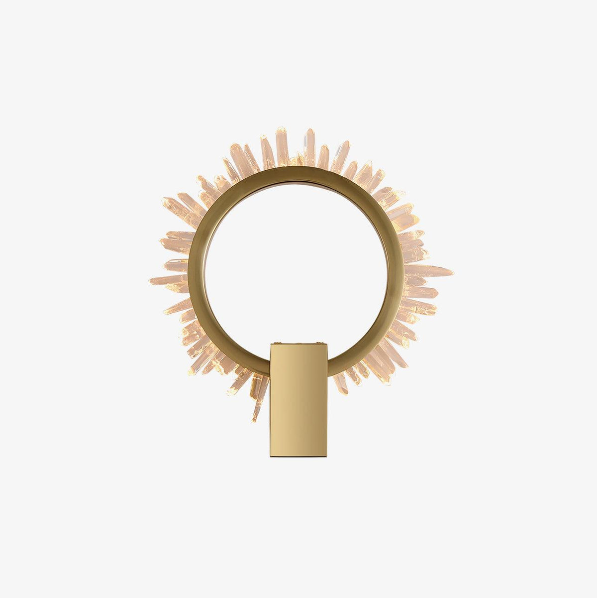 Faceted Crystal Contemporary Luxe Wall Lamp