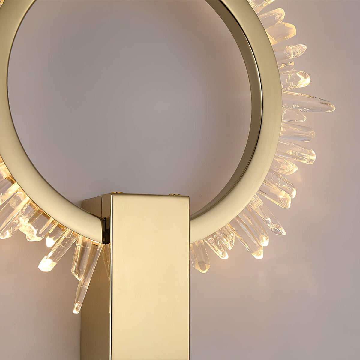 Faceted Crystal Contemporary Luxe Wall Lamp