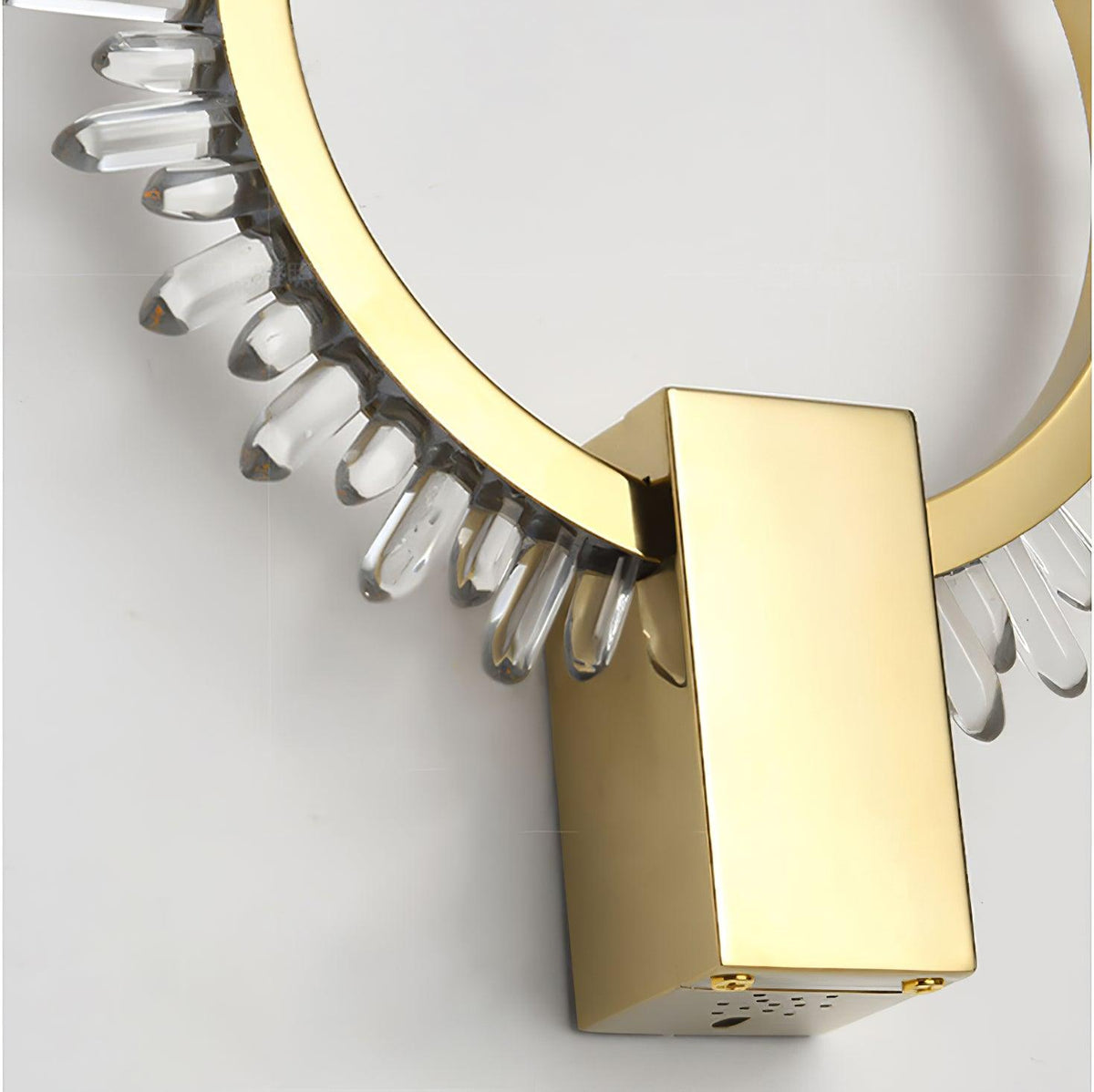 Faceted Crystal Contemporary Luxe Wall Lamp