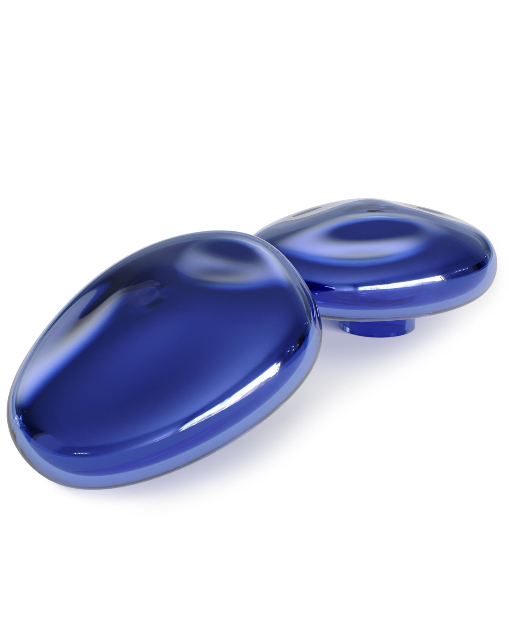 Handblown Crystal Gold Finish Wall Sconce