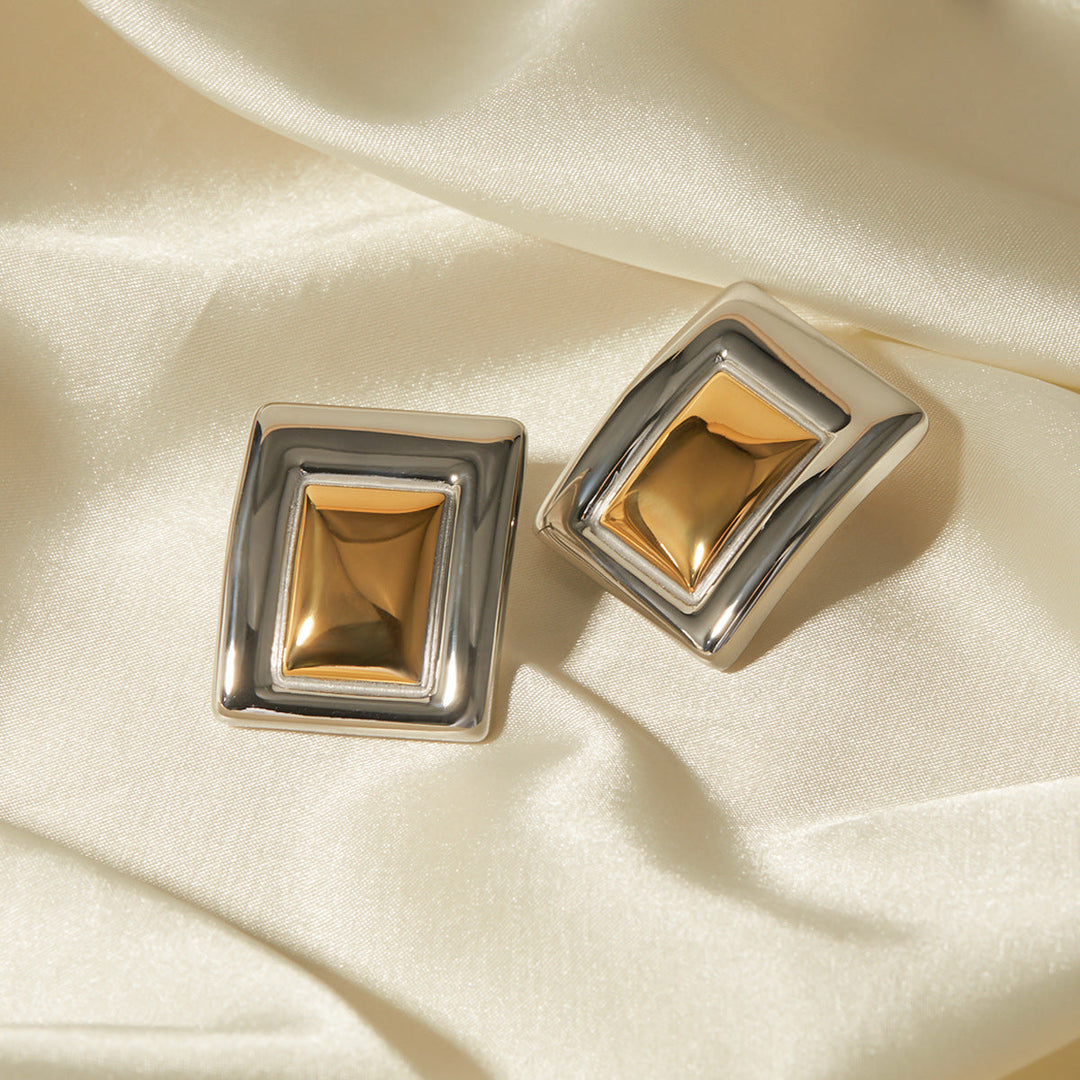 Jocelyn Gold Box Earrings