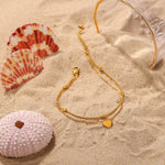 Load image into Gallery viewer, Rowena Gold Layered Anklet
