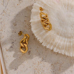 Load image into Gallery viewer, Lee Gold Chain Earring
