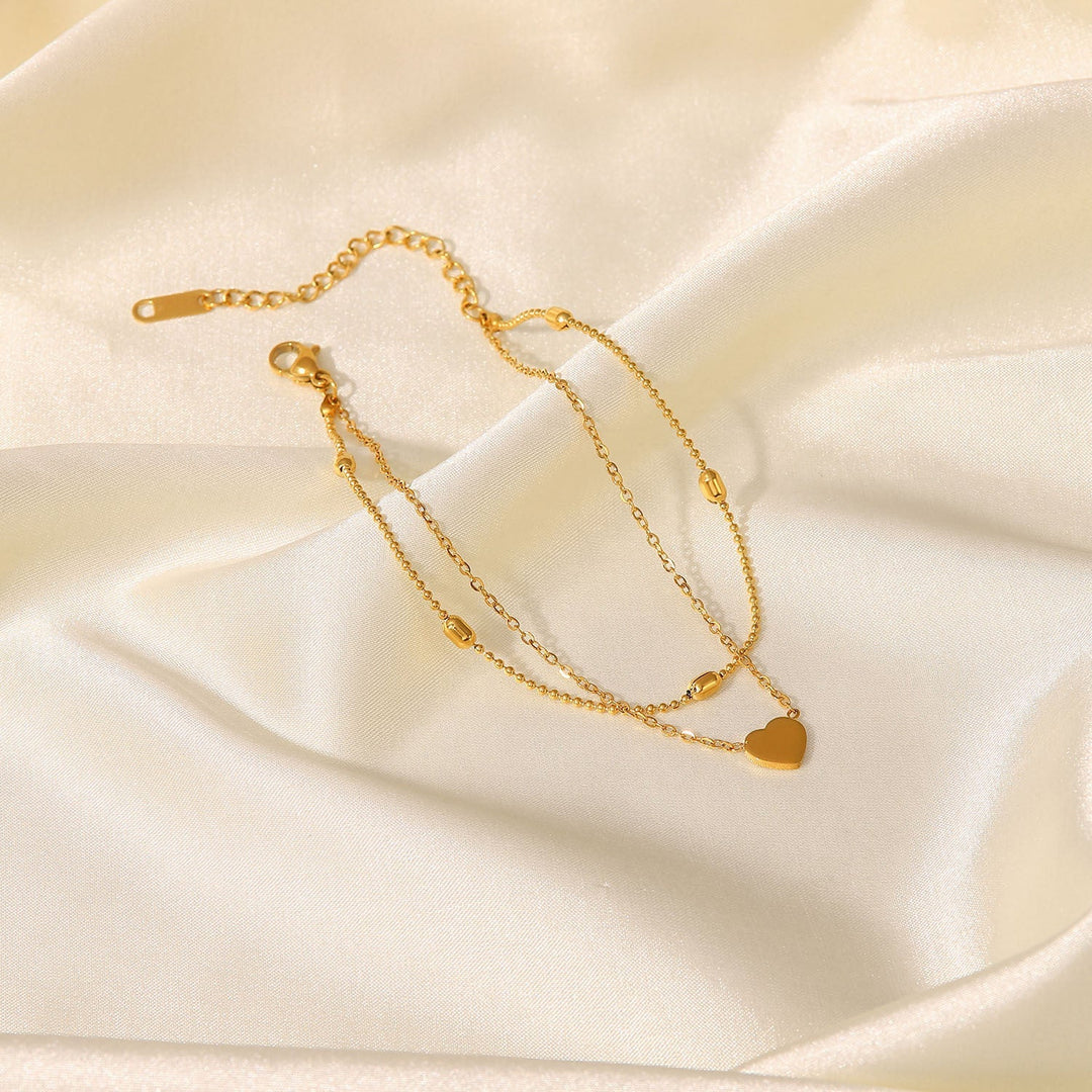 Rowena Gold Layered Anklet