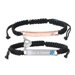 Load image into Gallery viewer, Personalized Magnetic Heart Love Bracelet Set
