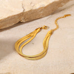 Load image into Gallery viewer, Abela Herringbone Bracelet 3 Layer
