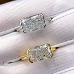 Load image into Gallery viewer, S925 East West Emerald Cut Ring
