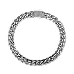 Load image into Gallery viewer, 14k Chunky Diamond Accented Clasp Cuban Link Bracelet
