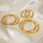 Load image into Gallery viewer, Zephy Twisted Hoop Earrings
