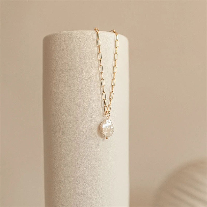 Angelika Pearl Chain Necklace
