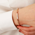Load image into Gallery viewer, Personalized Family Names Paperclip Bracelet
