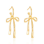 Load image into Gallery viewer, Dainty Dangle Bow Earrings
