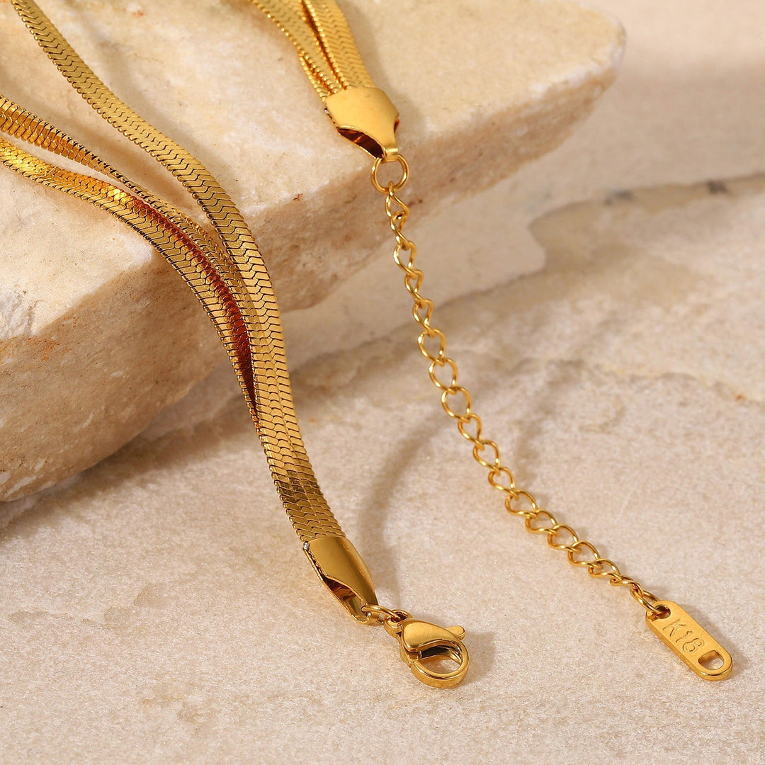 Abela Herringbone Bracelet 3 Layer