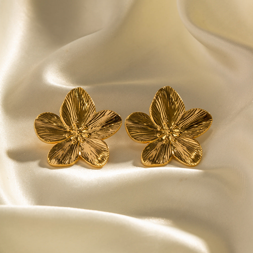 Allysa Gold Floral Earrings