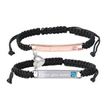 Load image into Gallery viewer, Personalized Magnetic Heart Love Bracelet Set

