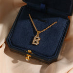 Load image into Gallery viewer, Maeve Diamond Initial Letter Necklace
