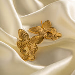 Load image into Gallery viewer, Mariah Butterfly Gold Earrings
