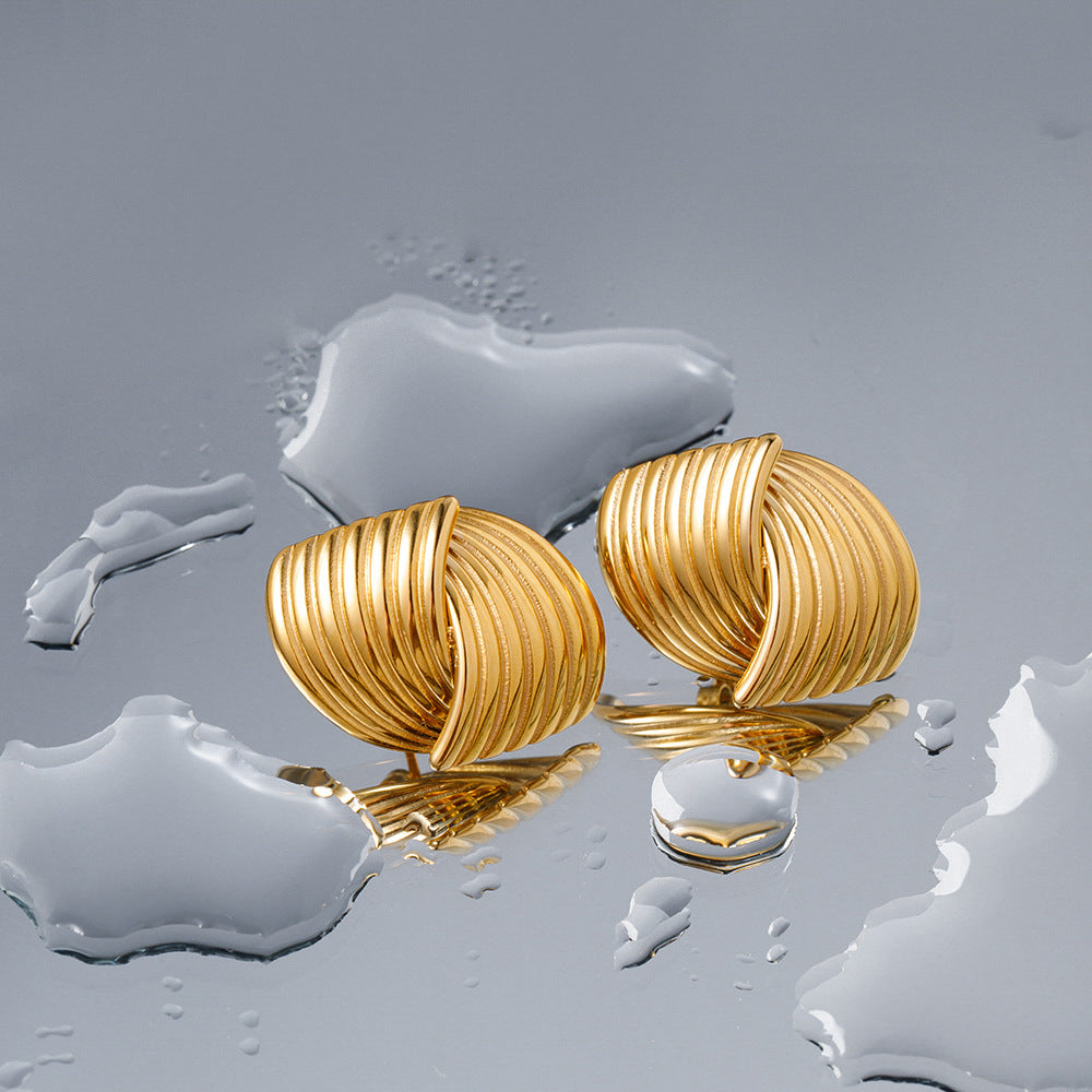 Sonia Gold Wave Earrings