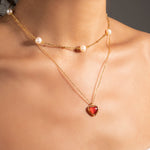 Load image into Gallery viewer, Cecily Gold Heart Necklace

