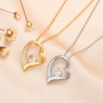 Load image into Gallery viewer, Dainty Diamond Symbolic Love Heart Necklace
