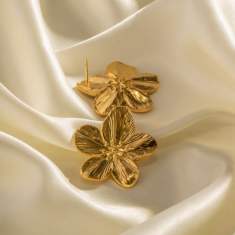 Allysa Gold Floral Earrings