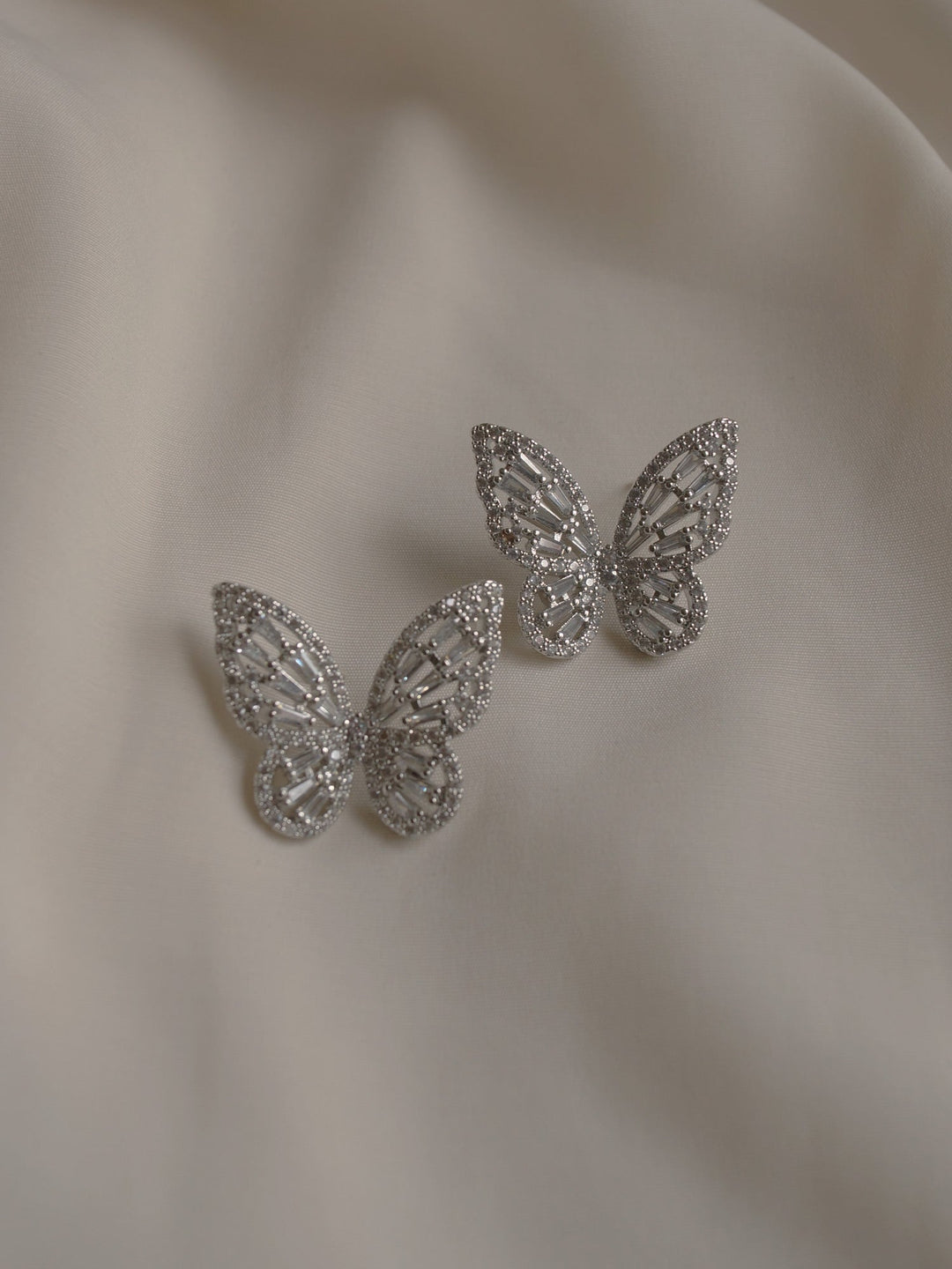 Deirdre Silver Butterfly Earrings