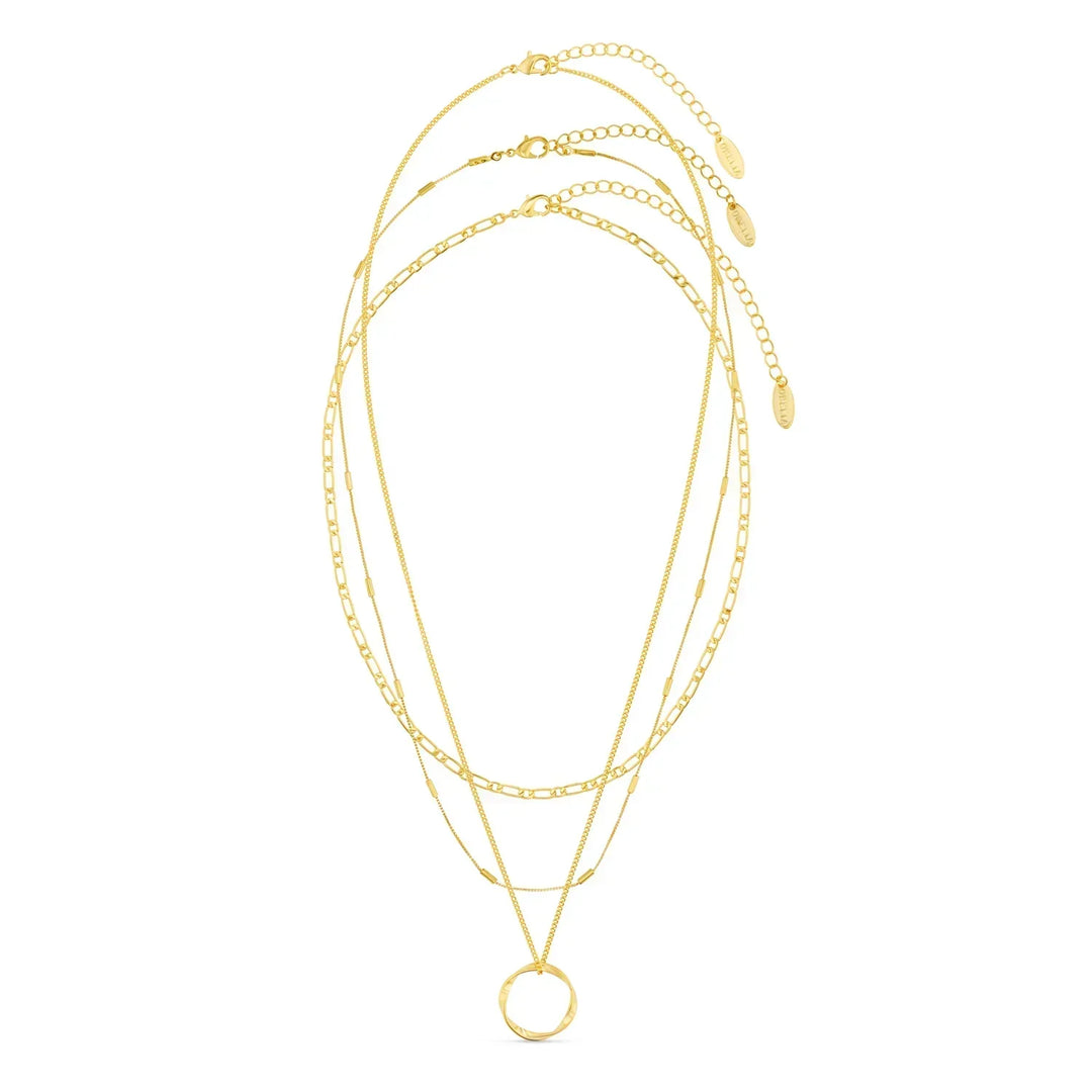 Delicate Pendant Necklace in Gold