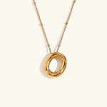 Load image into Gallery viewer, Balloon Gold Initial Necklace
