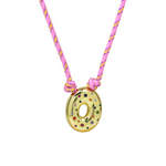 Load image into Gallery viewer, Chunky Gemstone Accented Initial Rope Necklace
