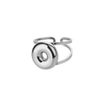 Load image into Gallery viewer, Adjustable Open Band Bubble Letter Initial Ring
