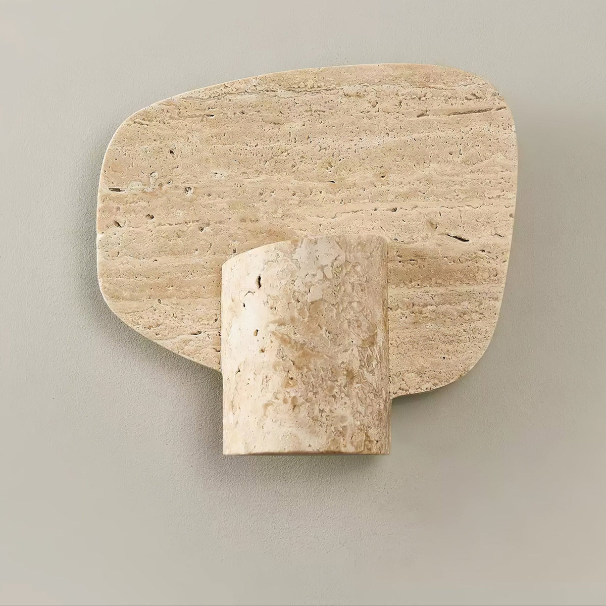 Travertine Cylinder Contemporary Wall Light
