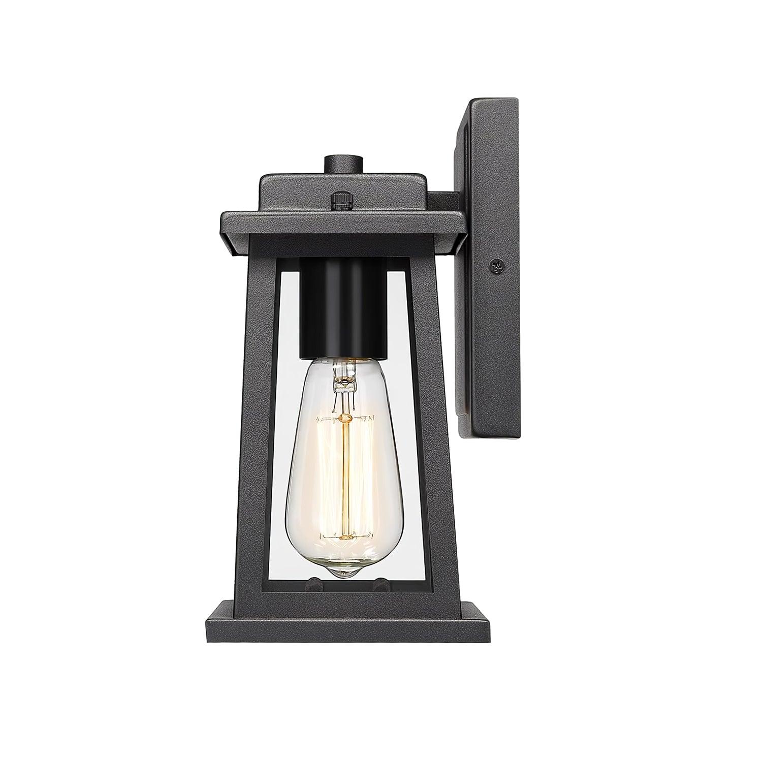 Lantern Timeless Classic Black Finish Wall Lamp