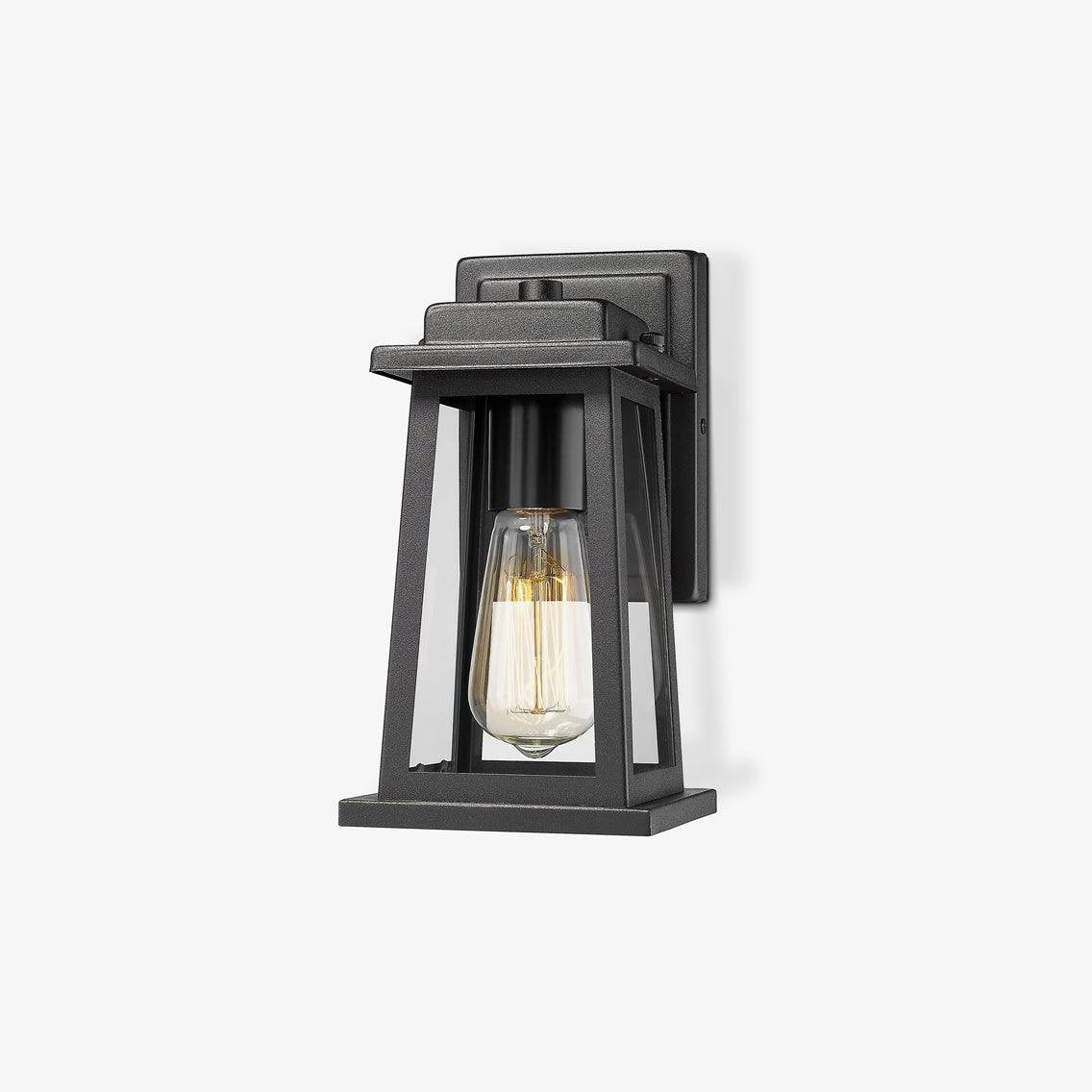 Lantern Timeless Classic Black Finish Wall Lamp
