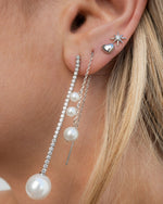 Load image into Gallery viewer, Sterling Silver Mini Heart Stud Earrings
