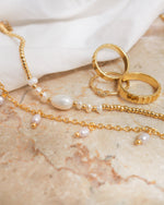 Load image into Gallery viewer, Freshwater Gold Chain Anklet
