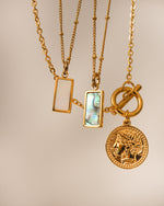 Load image into Gallery viewer, Havana Coin Necklace with Toggle Clasp
