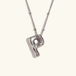 Load image into Gallery viewer, Balloon Gold Initial Necklace
