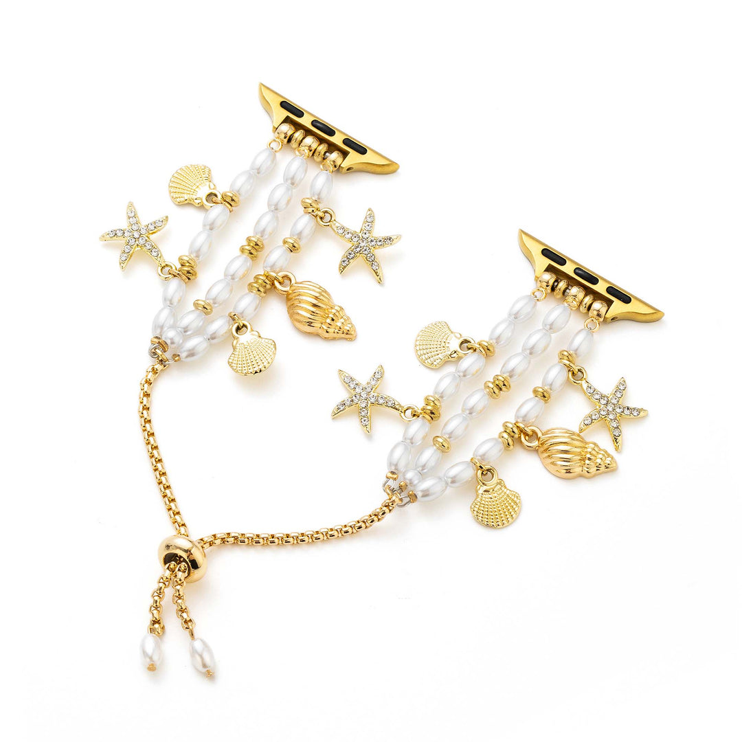 Sleek Pearly Apple Watch Bands for Women