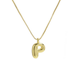 Load image into Gallery viewer, Chunky Feminine Letter Initial Necklace
