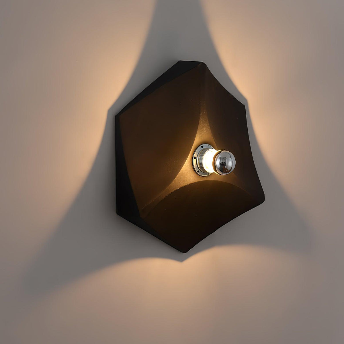 Pentagon Contemporary Polycarbonate Wall Lamp