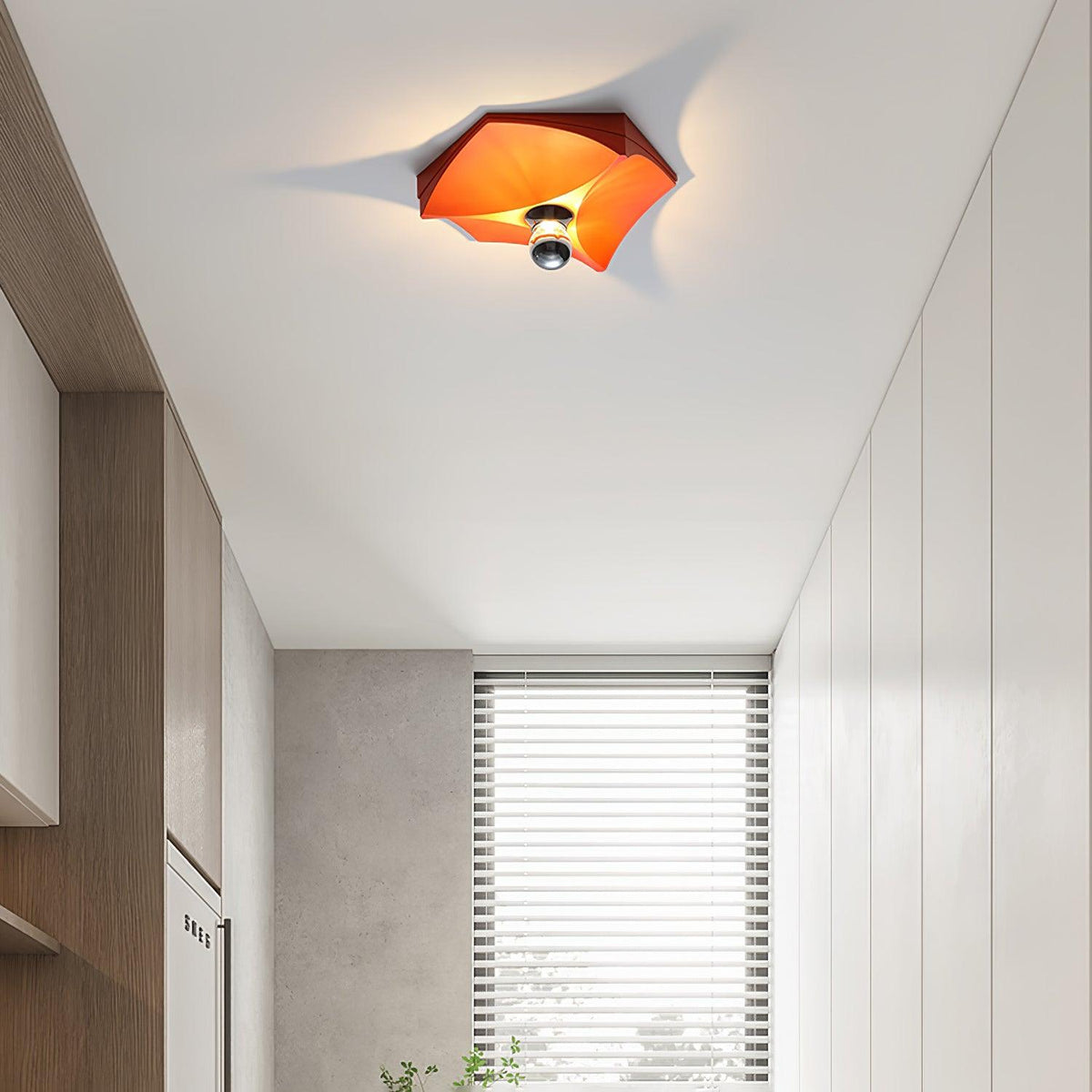 Pentagon Contemporary Polycarbonate Wall Lamp