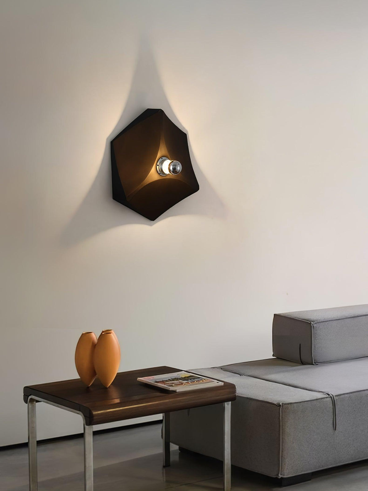 Pentagon Contemporary Polycarbonate Wall Lamp