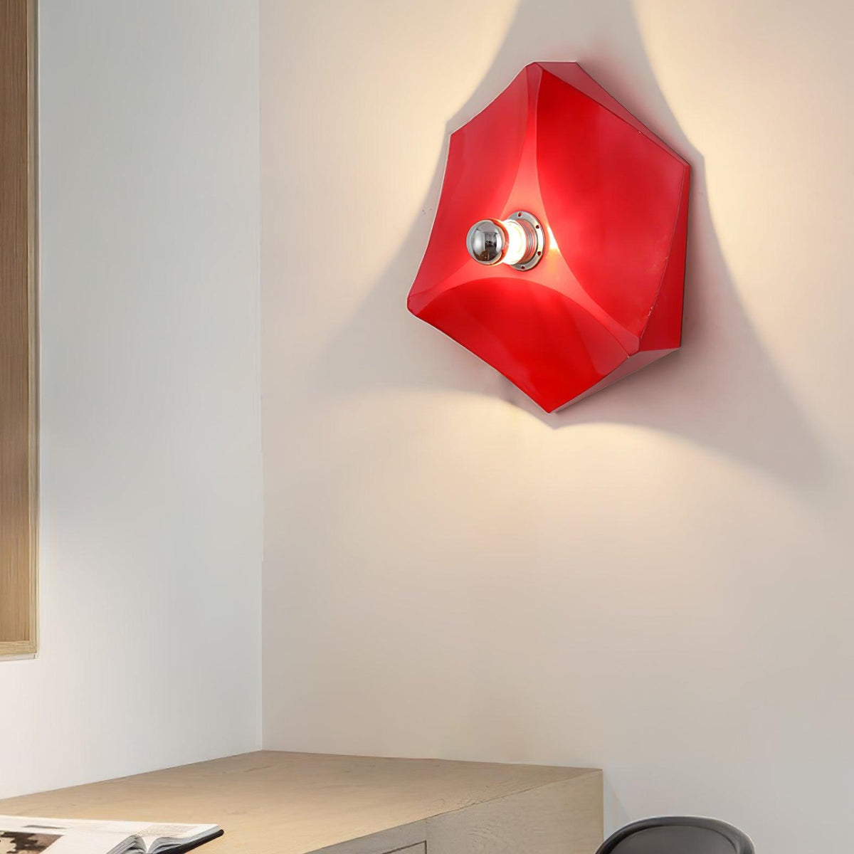 Pentagon Contemporary Polycarbonate Wall Lamp