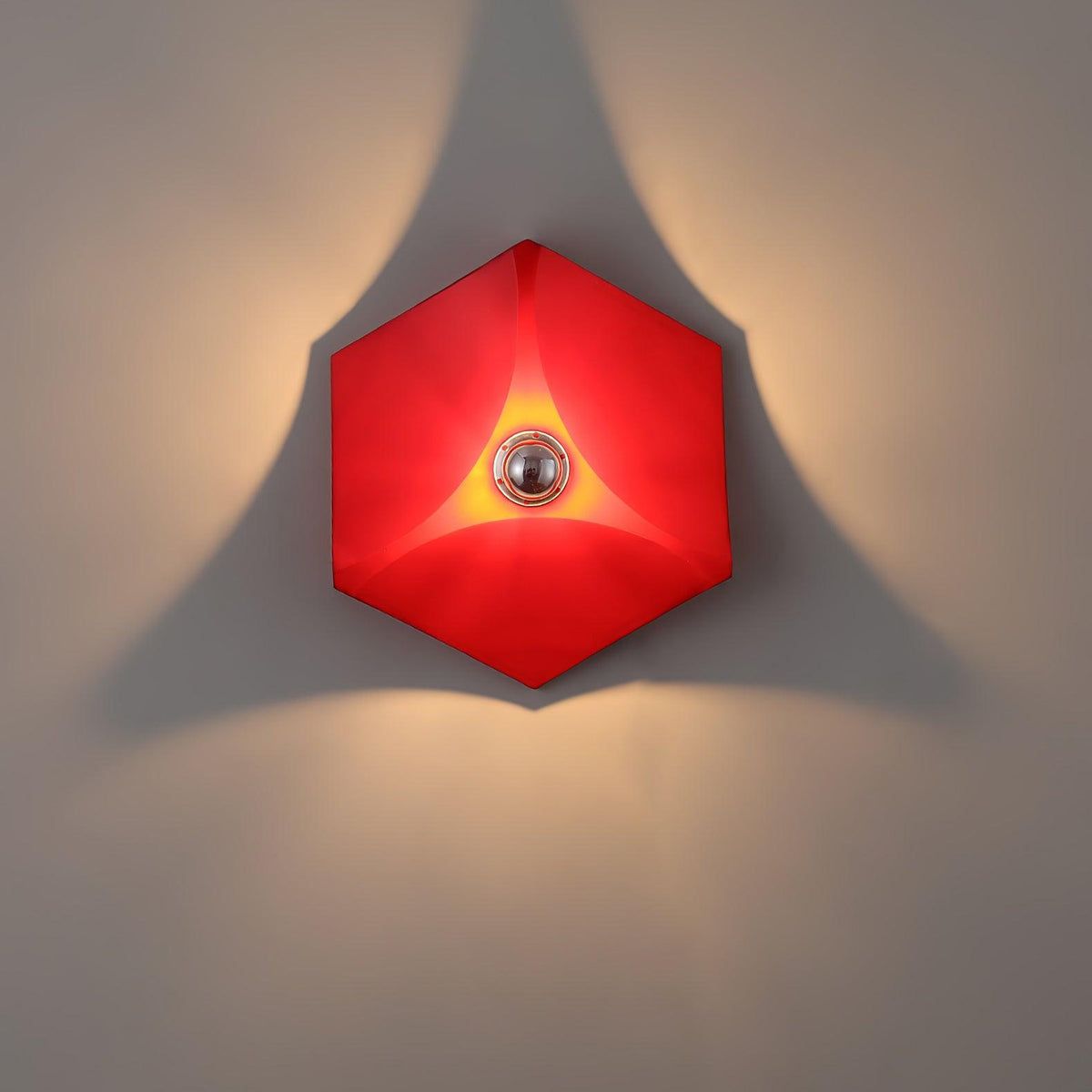 Pentagon Contemporary Polycarbonate Wall Lamp